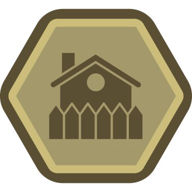 Ev. Web simgesi basit illüstrasyon