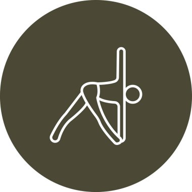 Modern siluet simgesinin vektör çizimi