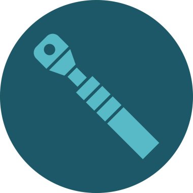 Tek bir izole testerenin vektör çizimi