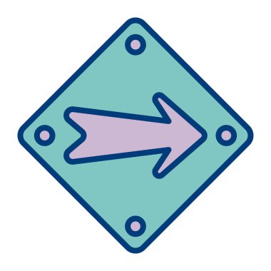 ok simgesinin vektör illüstrasyonu