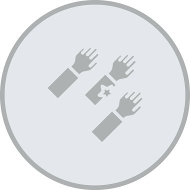 Eller simge vektör illüstrasyonu