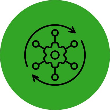 Dişliler. Web simgesi basit illüstrasyon