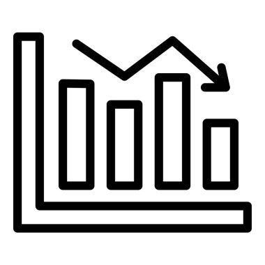 grafik simgesi. Web için basit grafik vektör simgesi çizimi