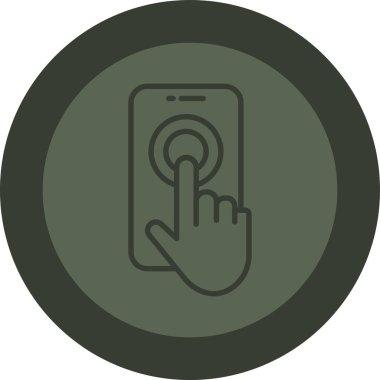 Telefon simgesinin vektör illüstrasyonu