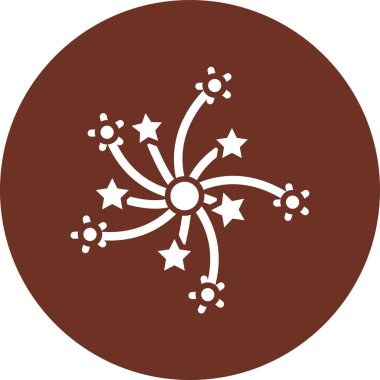 Bir yıldız simgesinin vektör illüstrasyonu