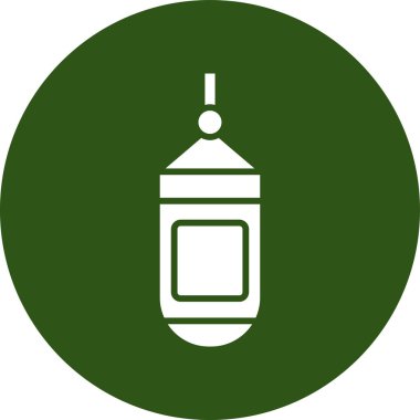 Benzersiz gaz şişesi vektör çizgisi simgesi