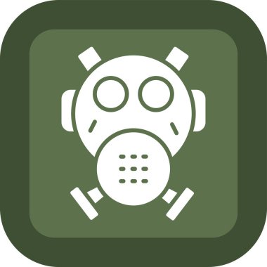 Gaz maskesinin vektör simgesi