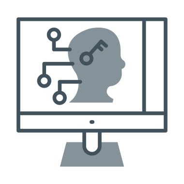 çevrimiçi pazarlama simgesi, vektör illüstrasyonu