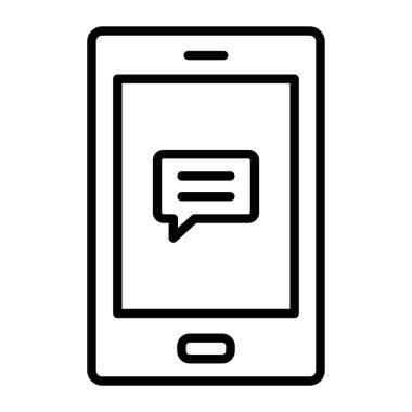 sohbet cep telefonu simgesi, özet biçimi