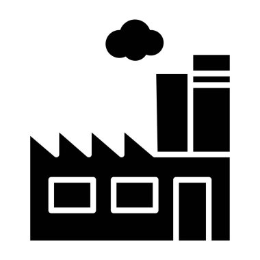 Fabrika. Web simgesi basit tasarım