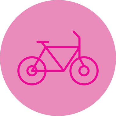 Bisiklet. Web simgesi basit illüstrasyon