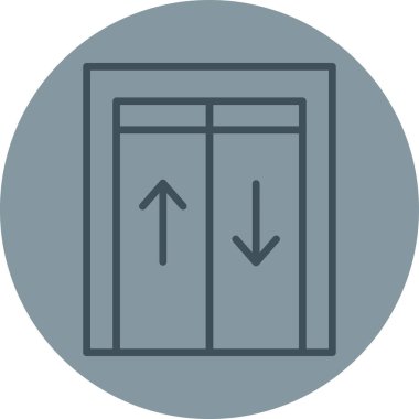 kapı simgesi vektör illüstrasyonu