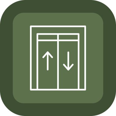 web simgesi, kapı vektör illüstrasyon