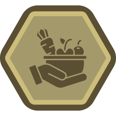 yiyecek ikonu vektör illüstrasyonu