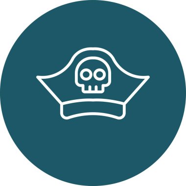 Bir kafatası simgesinin vektör çizimi