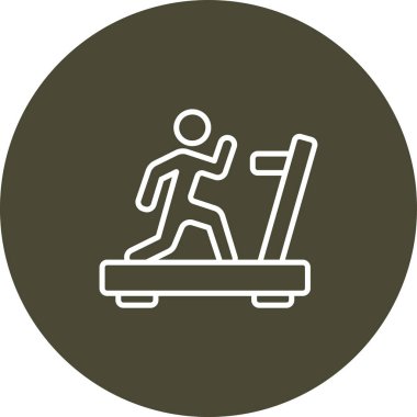 Spor salonundaki bir adamın vektör çizimi