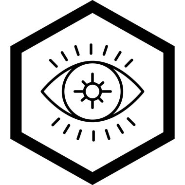 Göz simgesi vektör illüstrasyonu