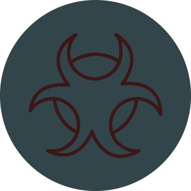 Virüs ikonu vektör illüstrasyonu