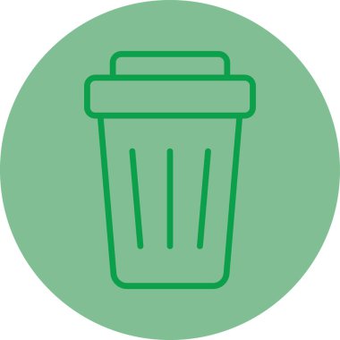 Bin simge vektör illüstrasyonu