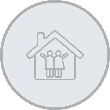 ev simgesi vektör illüstrasyonu