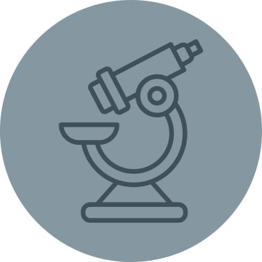 Mikroskop simgesinin vektör çizimi