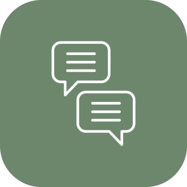 Sohbet mesajı vektör illüstrasyonu