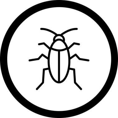 Böcek. Web simgesi basit illüstrasyon