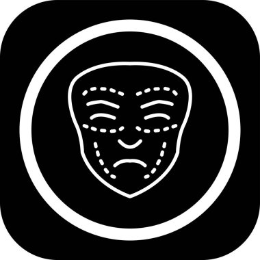 Maske ve maskelerin vektör çizimi