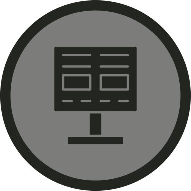 seo modern simgesinin vektör illüstrasyonu