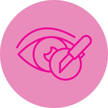 Göz. Web simgesi basit illüstrasyon