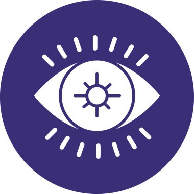 Göz simgesi vektör illüstrasyonu