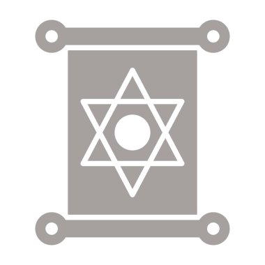 Yahudi kitap ikonu vektör illüstrasyon tasarımı