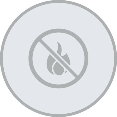 Duman yok, ateş simgesi.