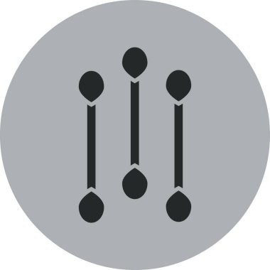 Soyut grupta izole edilmiş iki bayrak simgesi