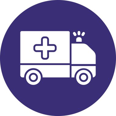 Ambulansın vektör illüstrasyonu