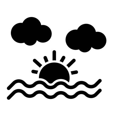 güneş ve bulut simgesi