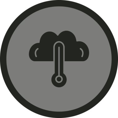 Bulut. Web simgesi basit tasarım