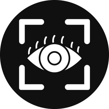 Göz simgesi vektör illüstrasyonu