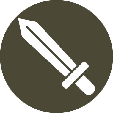 Bir kılıcın vektör illüstrasyonu