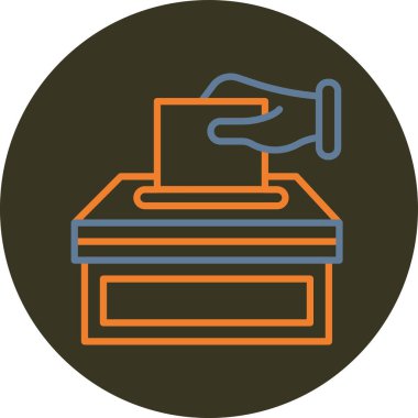 Oylama simgesi vektör çizimi