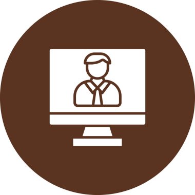 Dizüstü bilgisayar simgesinin vektör çizimi