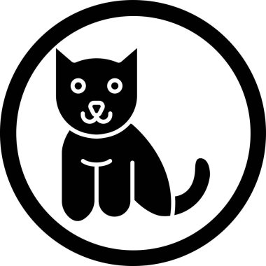 Evcil hayvan. Web simgesi basit illüstrasyon