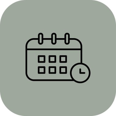 vektör Takvimi Simgesi illüstrasyonu