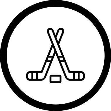 hokey ikonu vektör illüstrasyonu