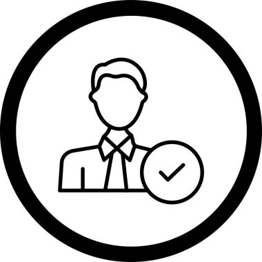 İş simgesinin vektör illüstrasyonu