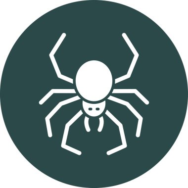 Eşsiz örümcek kabartma vektör simgesi
