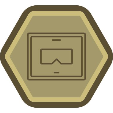 Rozet. Web simgesi basit illüstrasyon