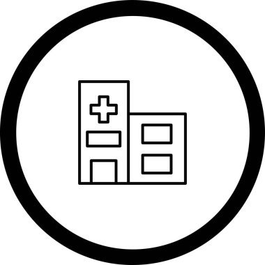Hastane Simgesi Vektör İllüstrasyonu