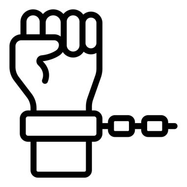 protesto simgesi vektörü. protesto işareti