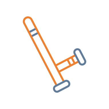 termometre çizgisi ve biçim simgesi tasarımı, tıbbi bakım ve sağlık acil durum teması illüstrasyonu